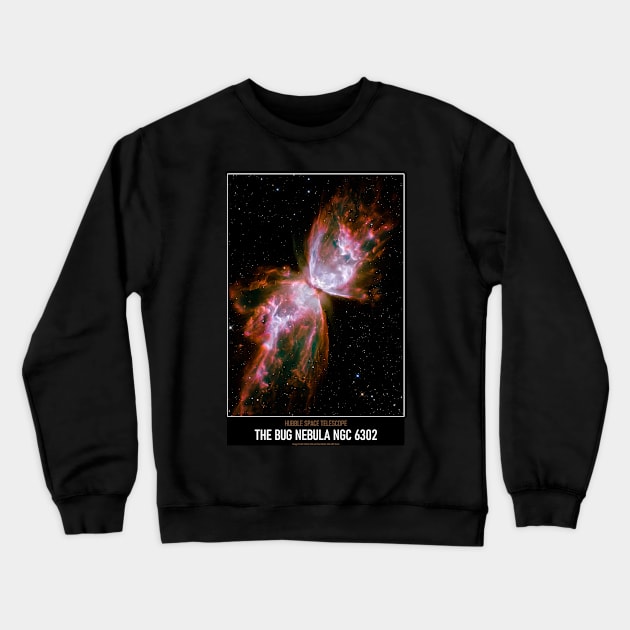 High Resolution Astronomy The Bug Nebula NGC 6302 Crewneck Sweatshirt by tiokvadrat